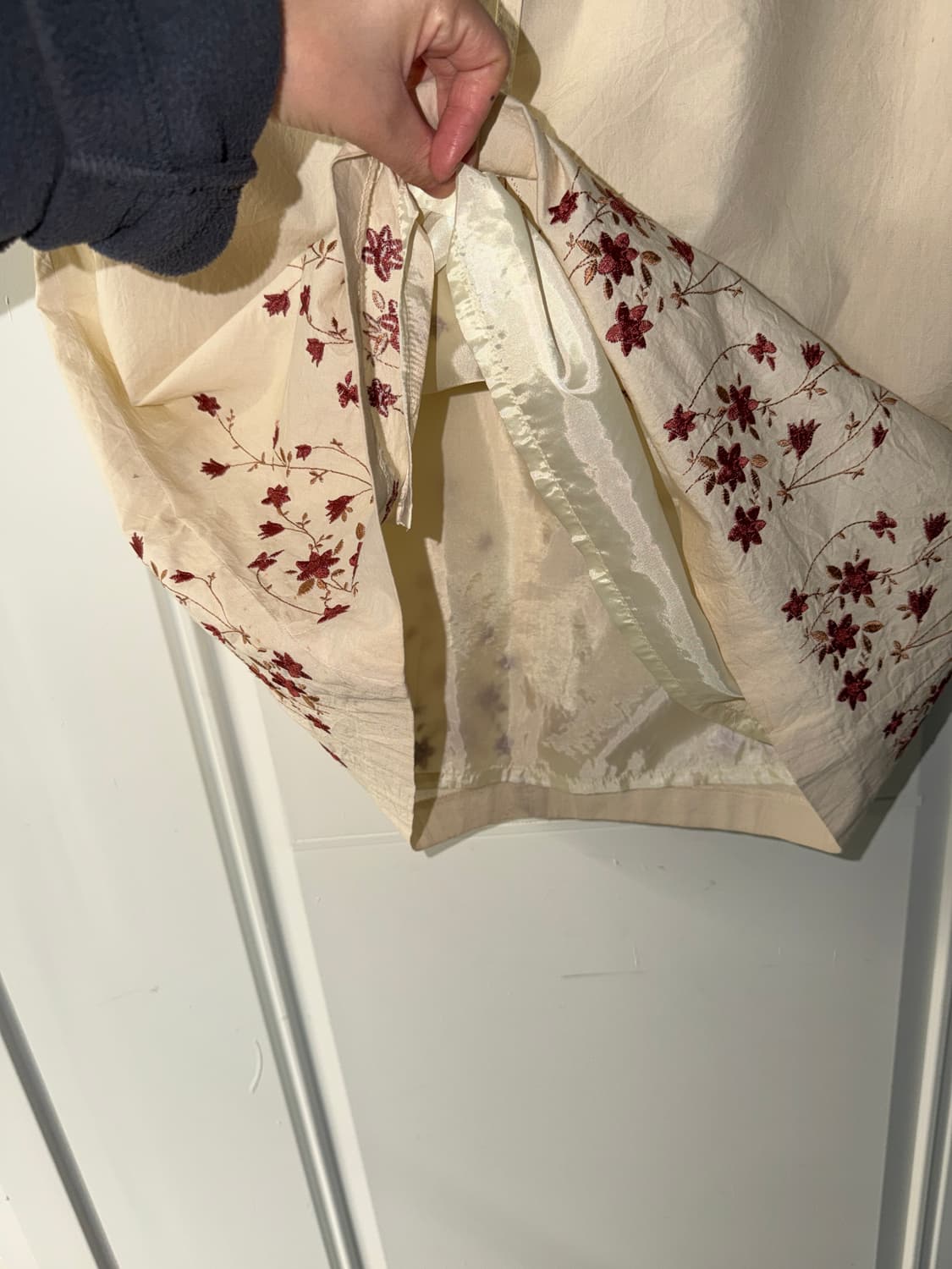 일본빈티지 모리걸 자수 롱스커트 상품이미지9