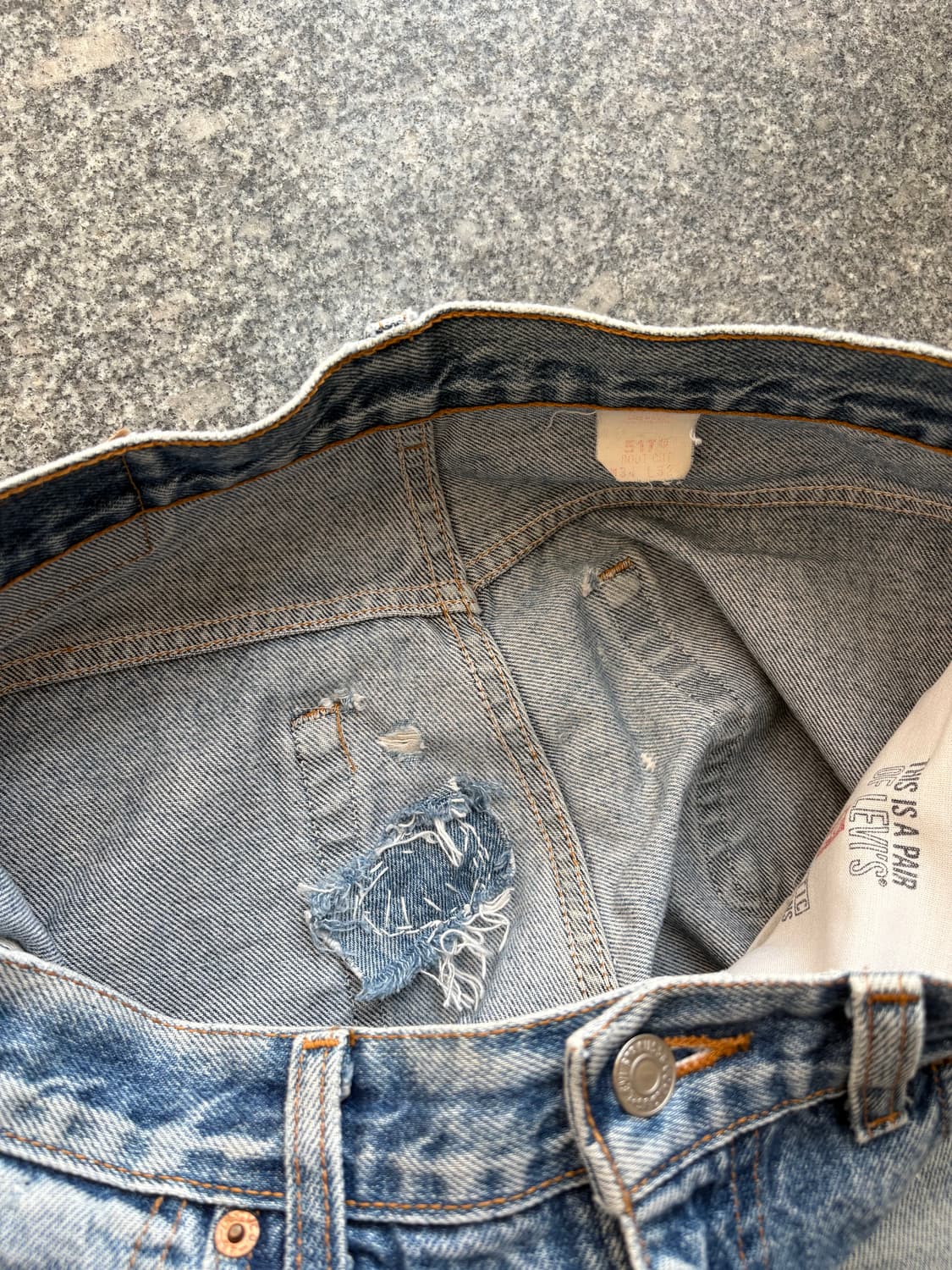 90s Levi's 517 빈티지 리바이스 쇼츠 반바지 W34 상품이미지9