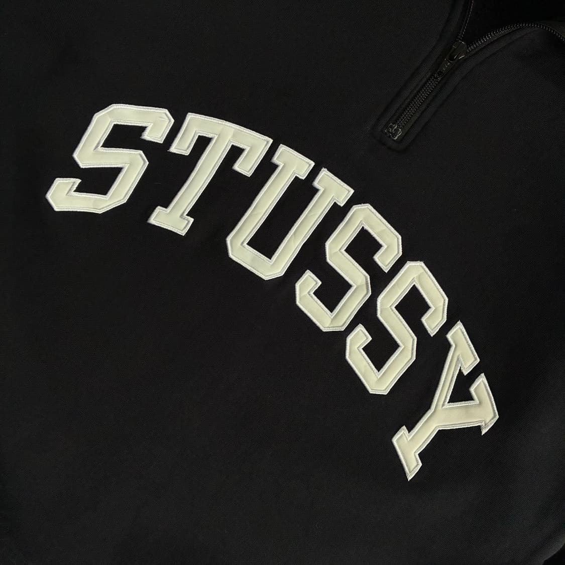 Stussy 스투시 재팬라인 아치로고 하프집업 스웻맨투맨 상품이미지3