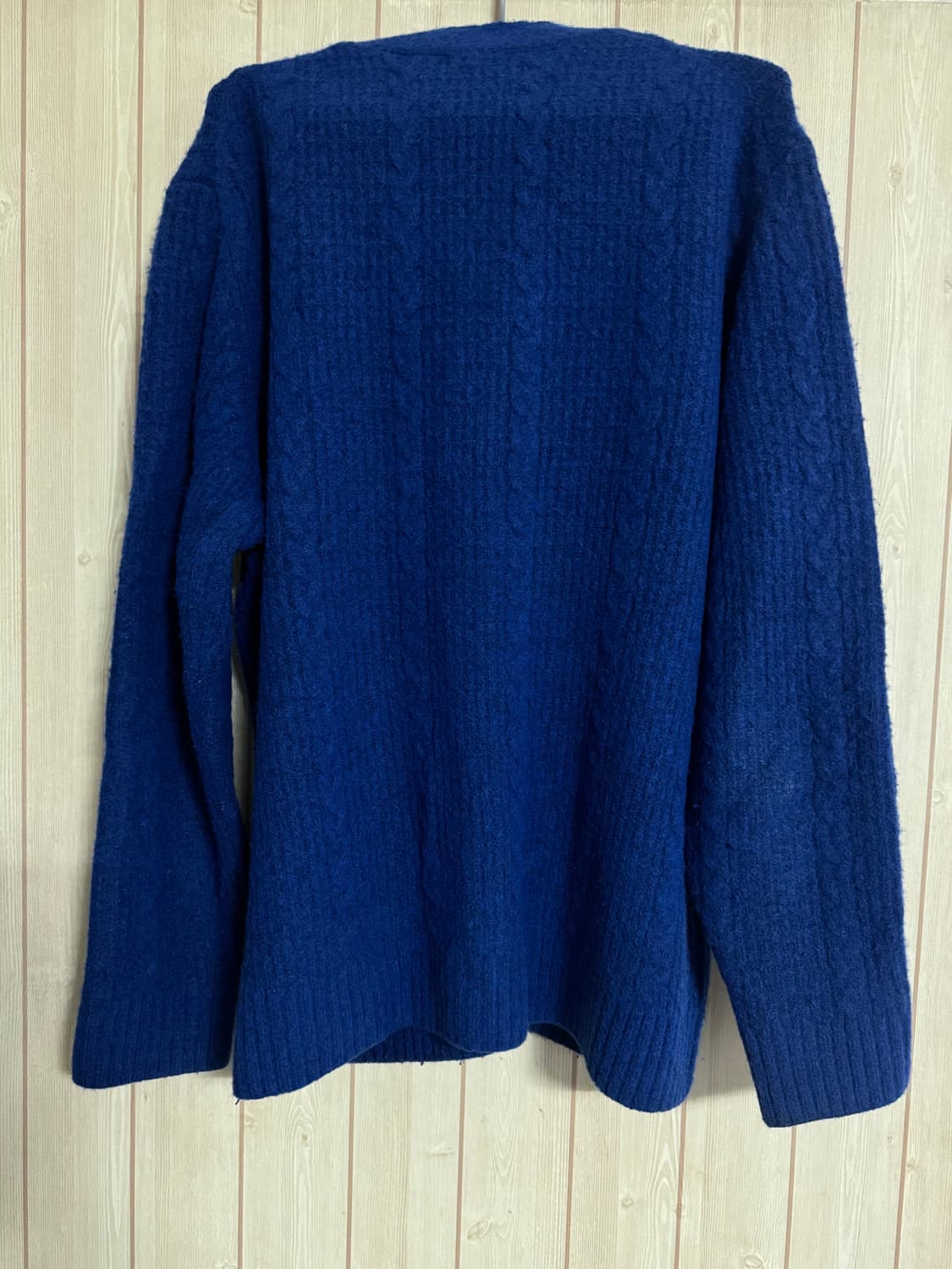 이스트로그 케이블 가디건 블루 L 상품이미지2