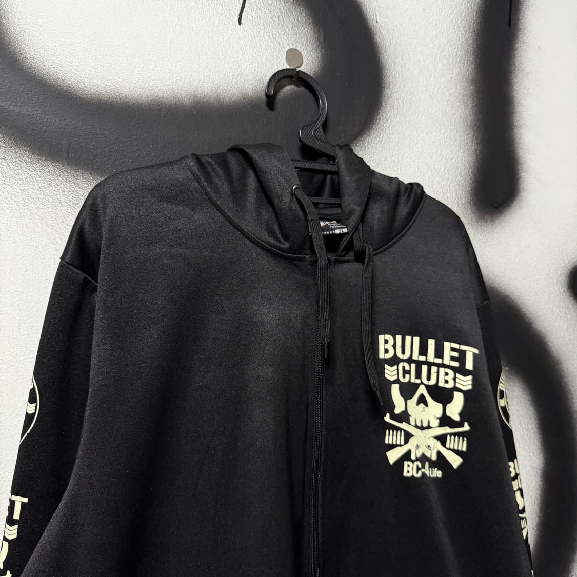 Bullet Club 락 , 고스 펑크 스컬 프린팅 카모 져지 집업 후디 상품이미지3