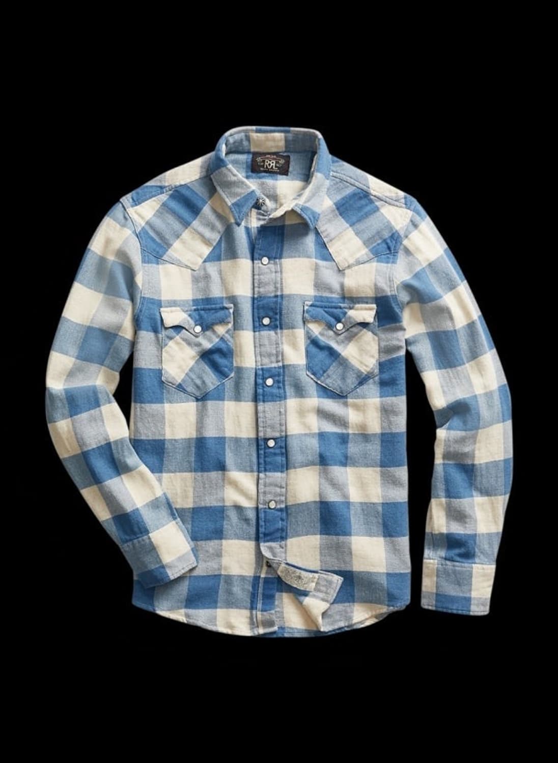 [XL] RRL 더블알엘 플래드 트윌 웨스턴 셔츠 새상품 상품이미지1