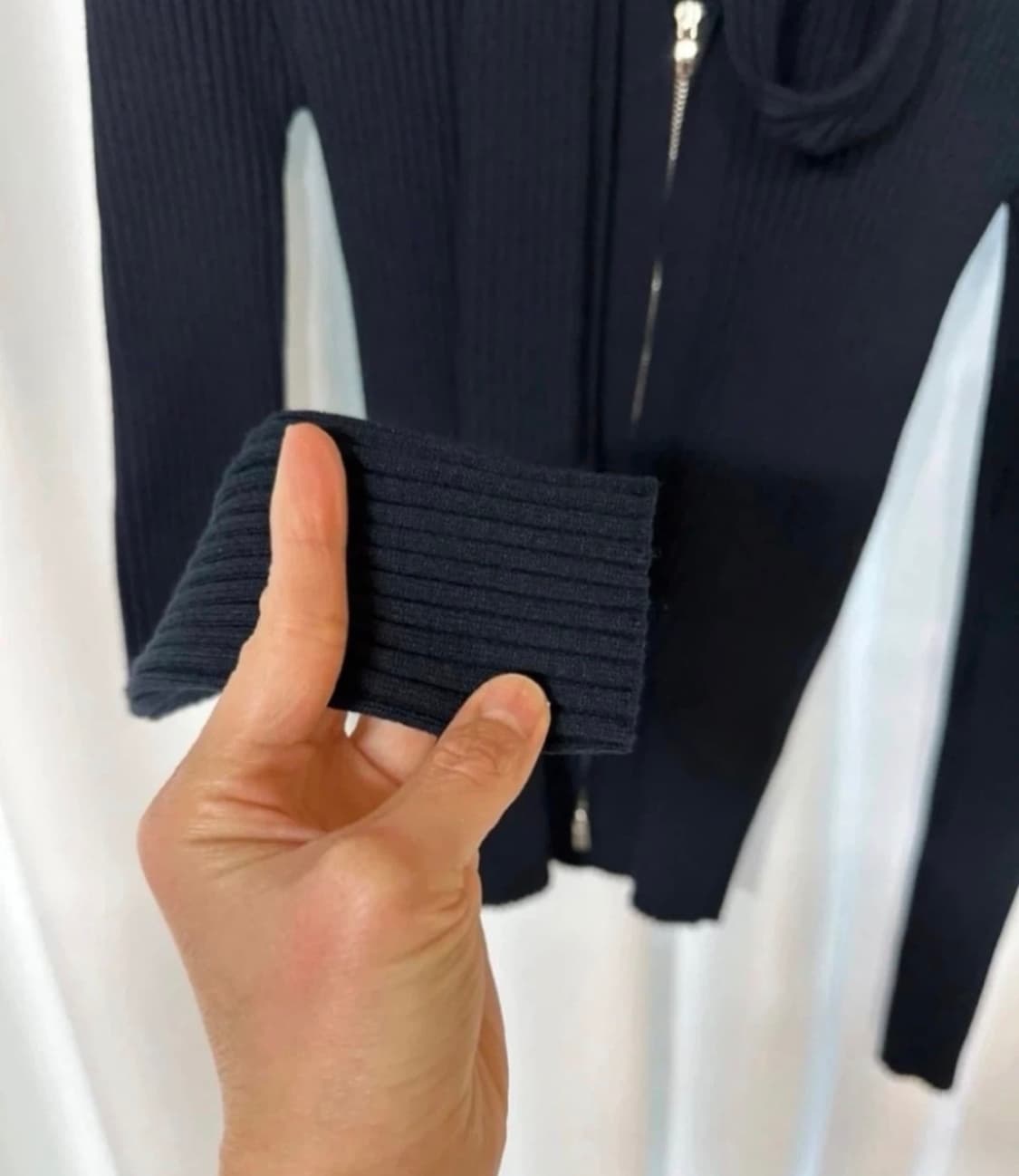 [미 시착 새 상품] 블러썸에이치 컴퍼니 가디건 니트s + 타이 상품이미지2