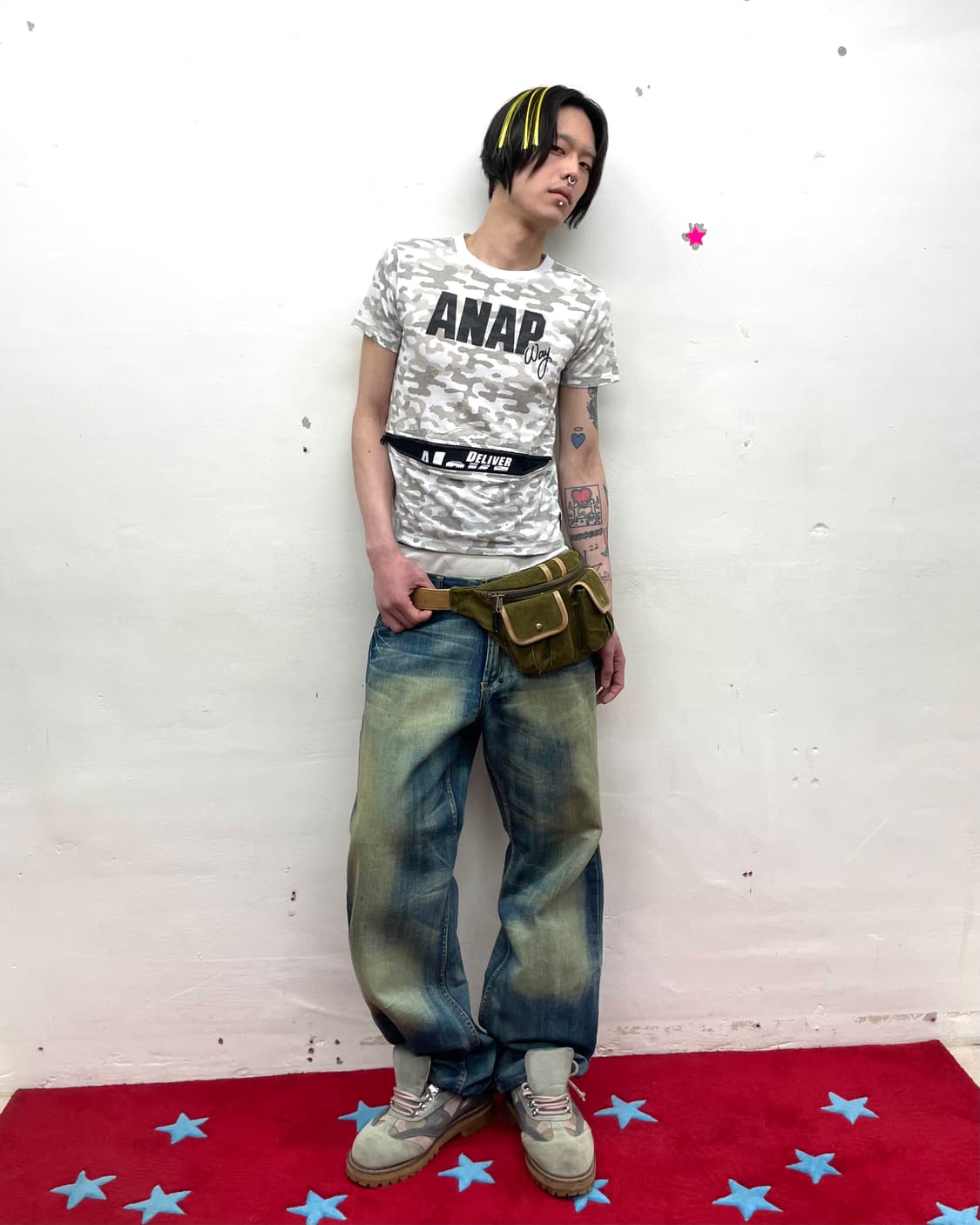  Khaki two-pocket back belt  상품이미지9