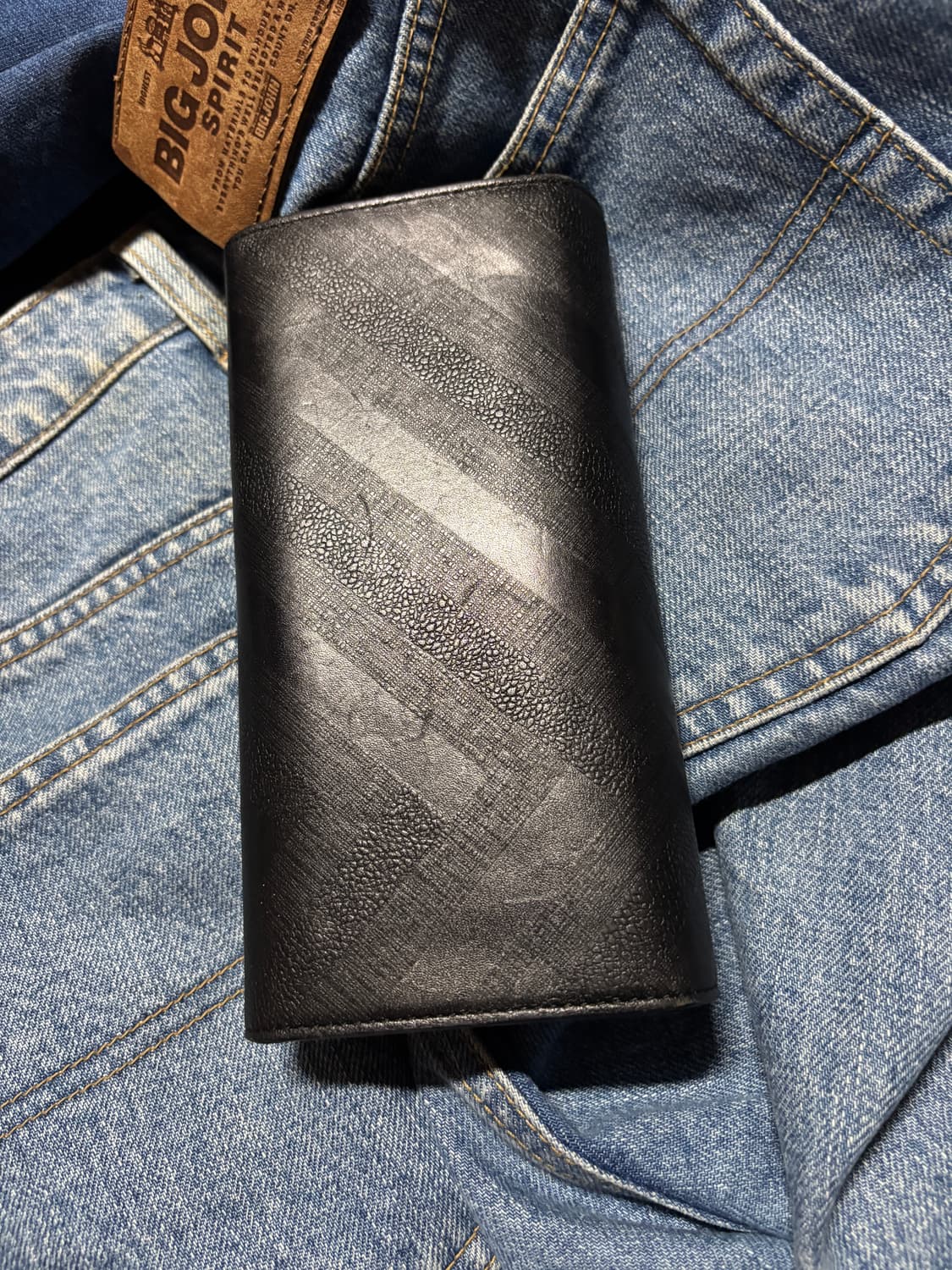 louis quatorez black leather long wallet 상품이미지10