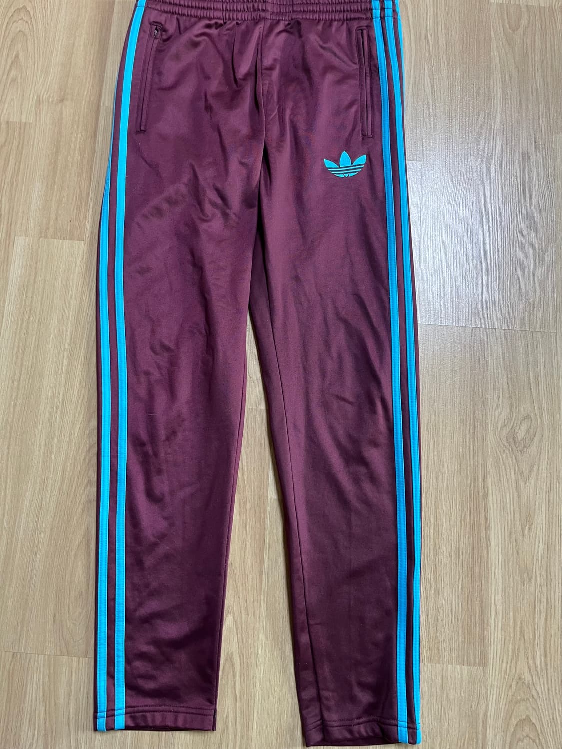 아디다스 삼선 트레이닝 바지 버건디 상품이미지1
