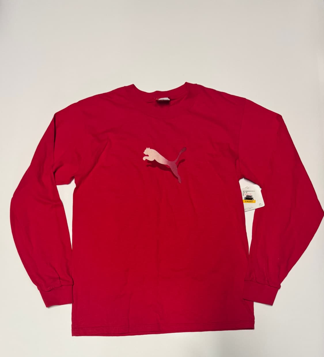 <새상품> 푸마 puma 레드 긴팔 티셔츠 M 상품이미지1