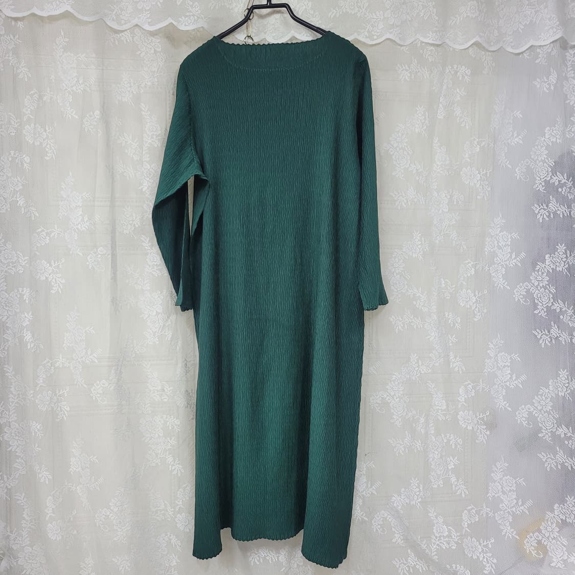 딥그린 플리츠 주름 원피스  상품이미지3