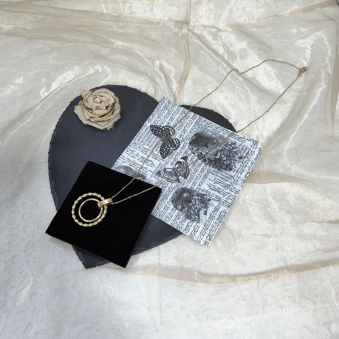 빈티지 꽈배기 링 목걸이 상품이미지2