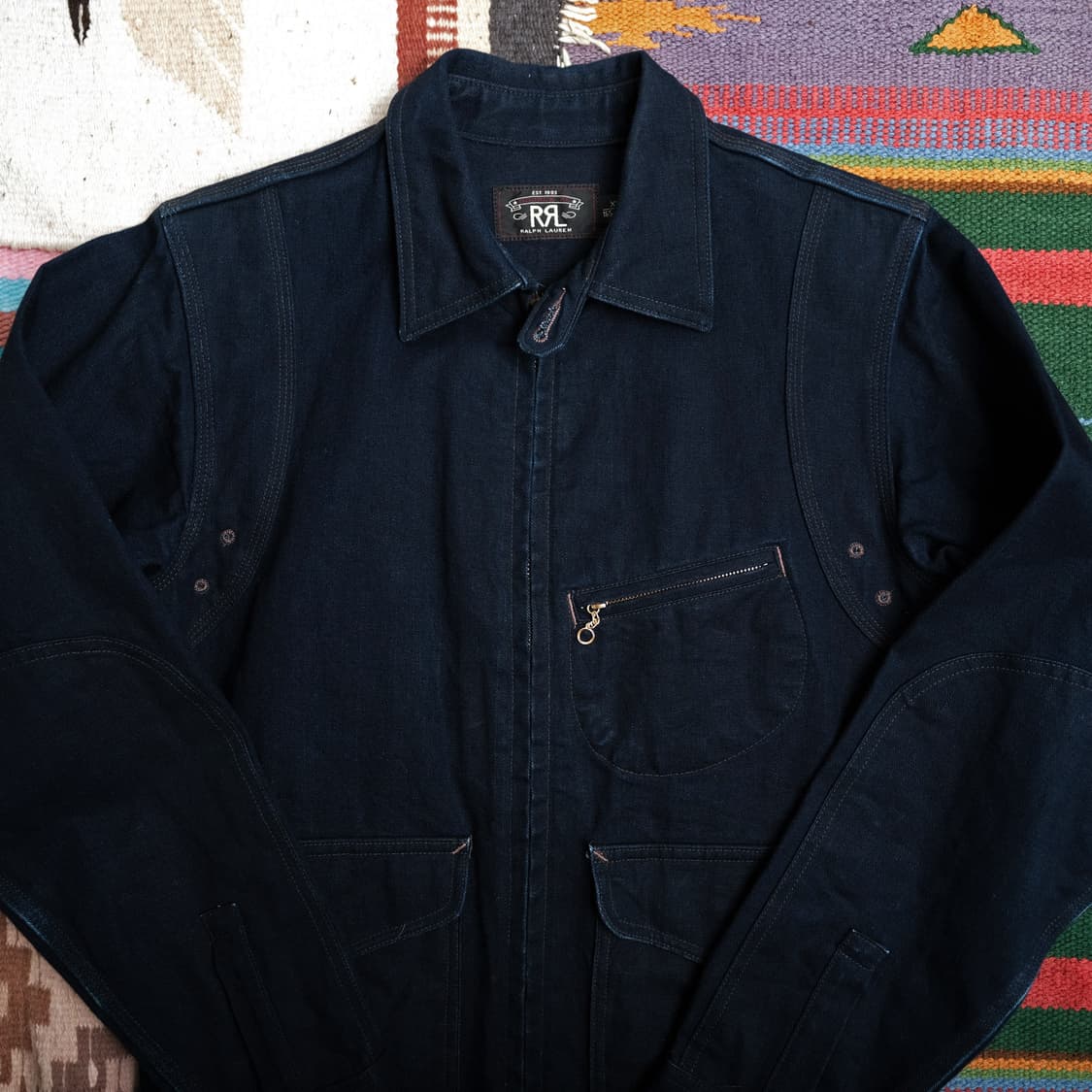 RRL 더블알엘 인디고 스포츠 자켓 xs사이즈 (추천 44-55) 상품이미지3
