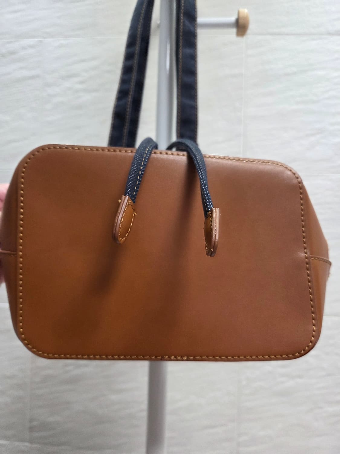 후아유 데님 숄더 버킷백 상품이미지4