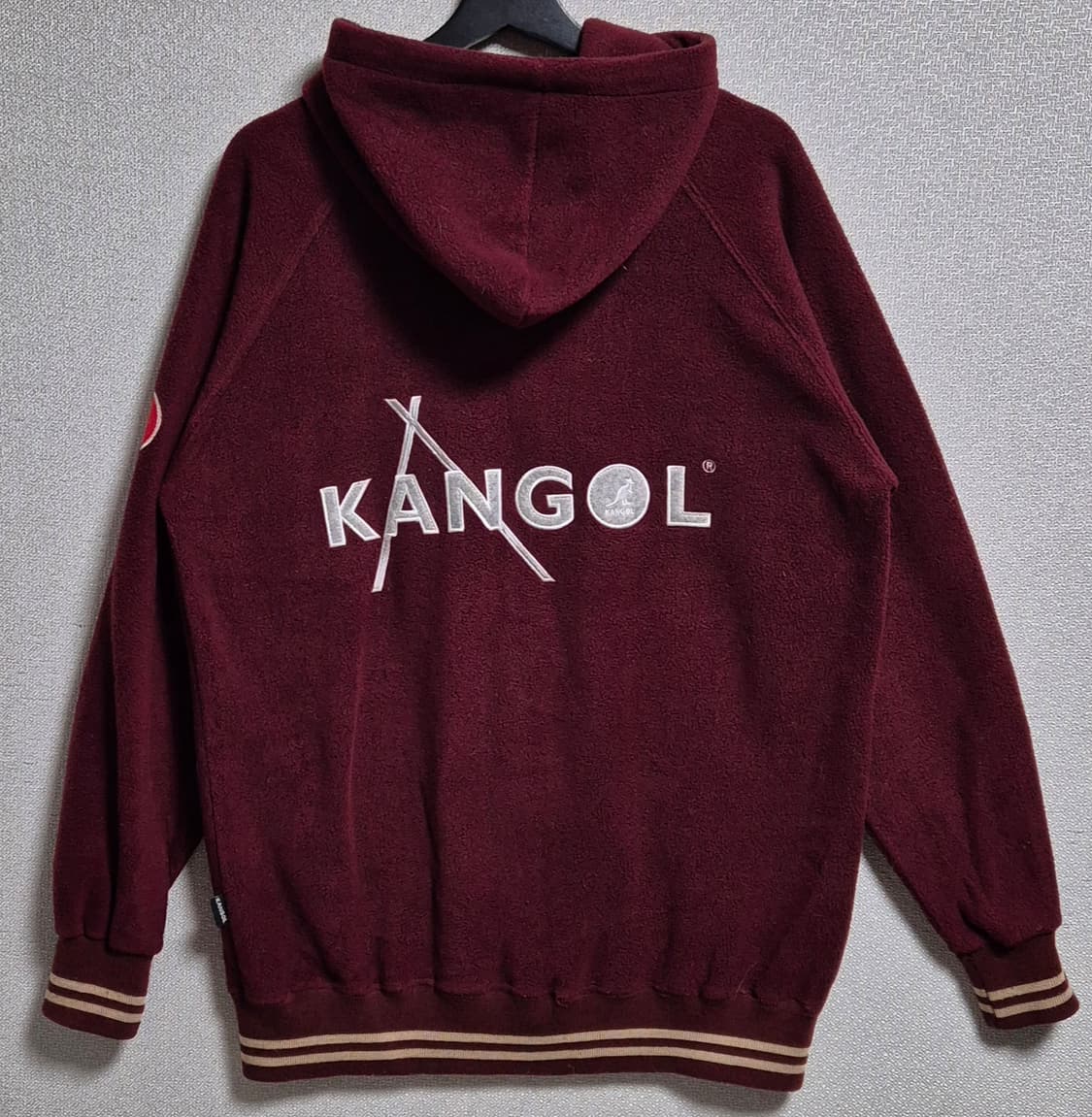 오버핏 M ) 캉골 올드스쿨 빈티지 플리스 후드집업  상품이미지2