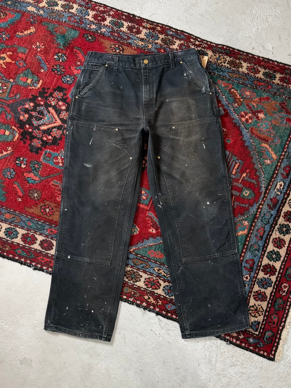 OG USA Made 칼하트 B01 더블니 블랙 칼하트 썩블니 좀비 상품이미지1