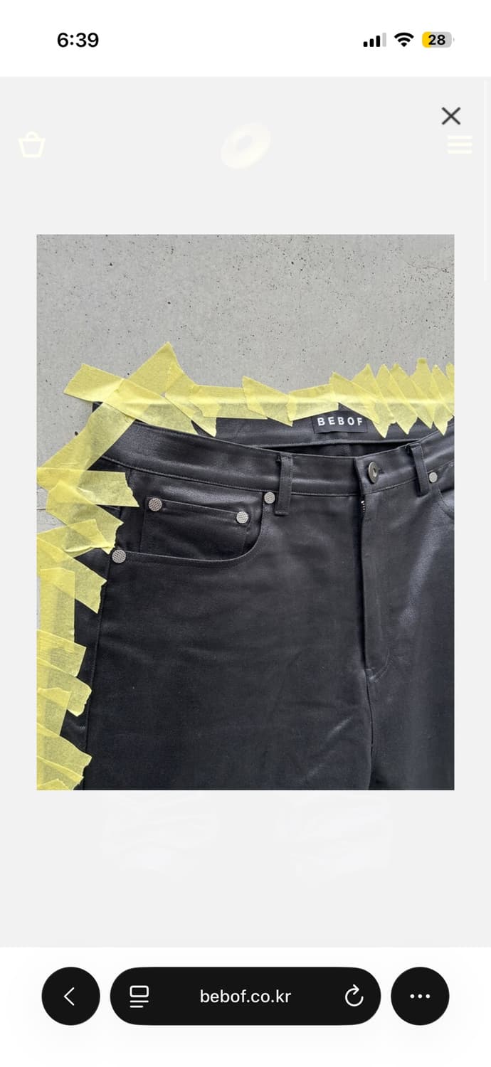 비바프 플레어팬츠 bebofD3 - Black Coating 상품이미지5