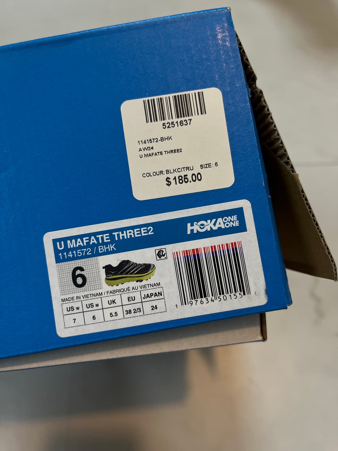 호카 마파테 쓰리2 블랙시트러스 / 240 상품이미지6