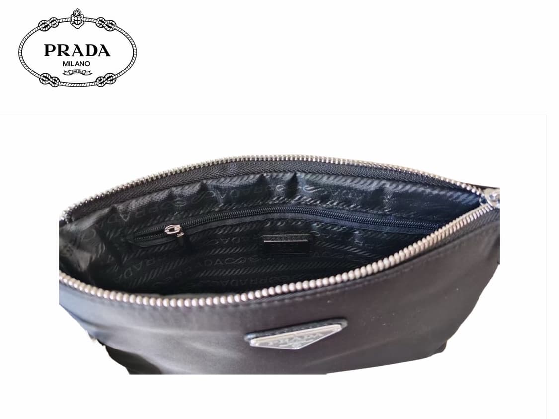 프라다뷰티 핸들 파우치 클러치 블랙 상품이미지3