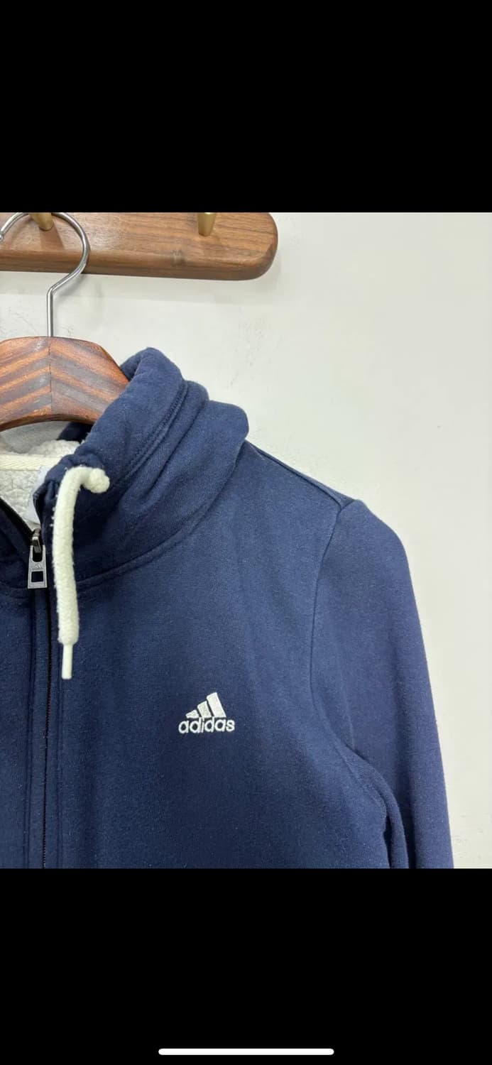 아디다스 네이비 삼선로고 후드집업 H1626 상품이미지3