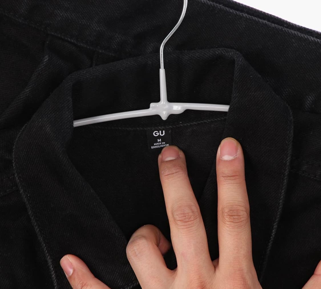 M) gu 크롭 코튼 데님 자켓 상품이미지4