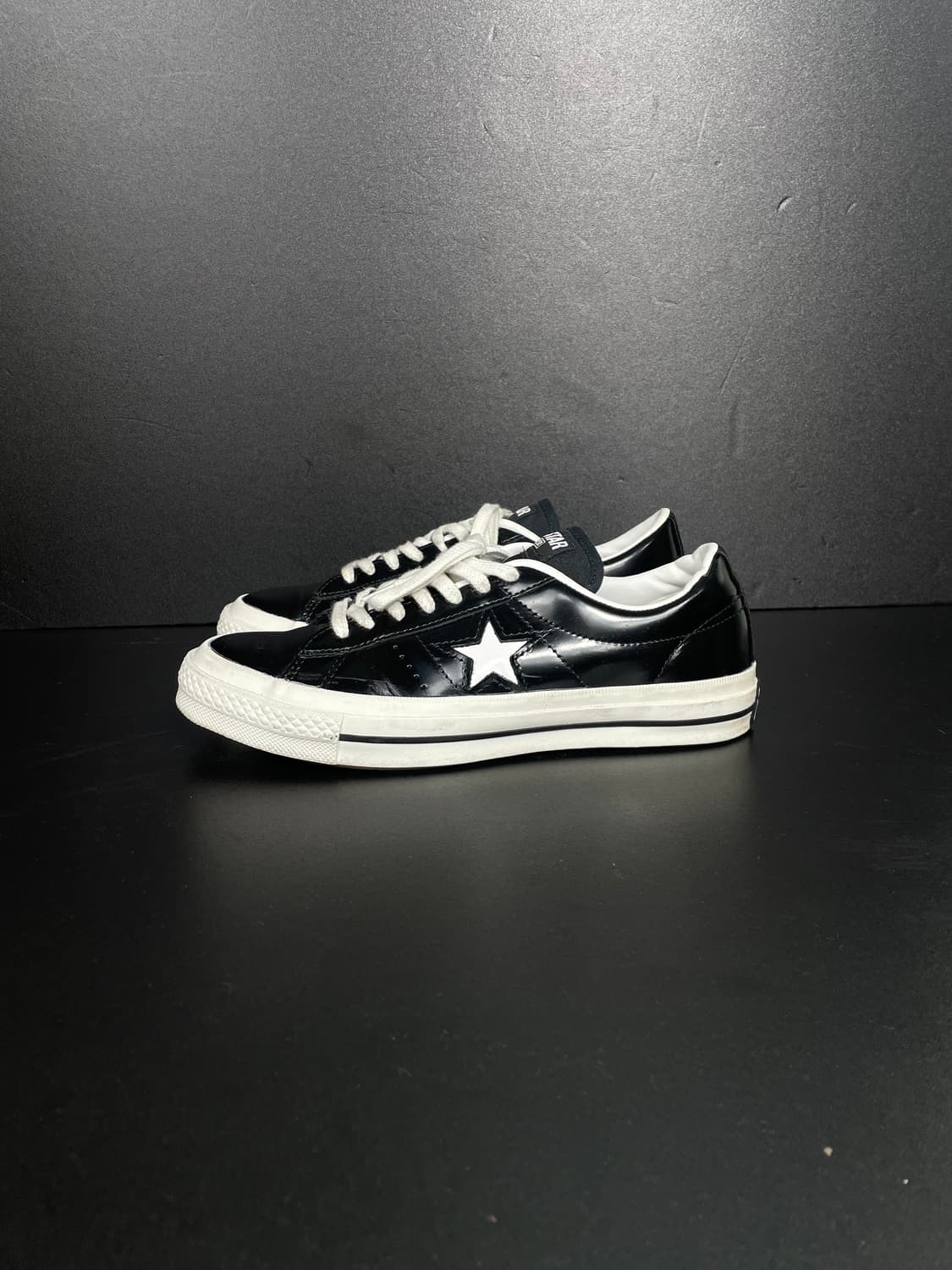 [260] Converse 컨버스 블랙 원스타 레더 한별 상품이미지3