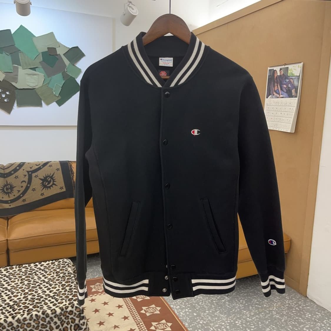 챔피온 리버스위브 캐주얼 윈드스토퍼 바시티 자켓 M C09659 상품이미지3