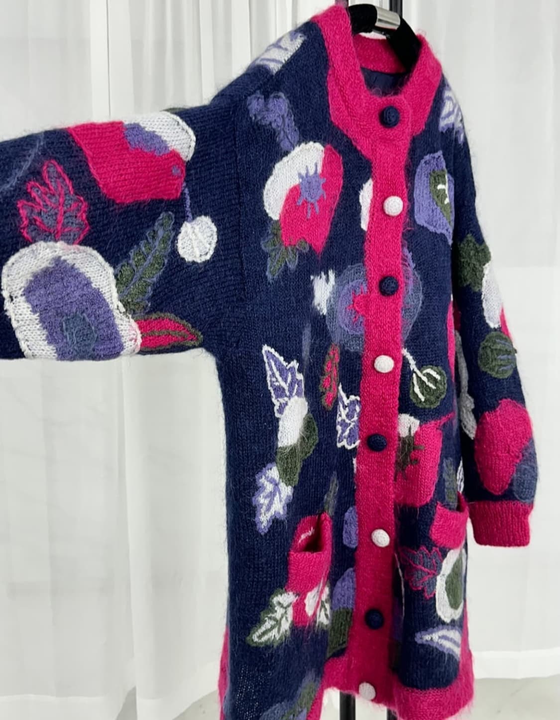 꽃 자수니트 상품이미지3