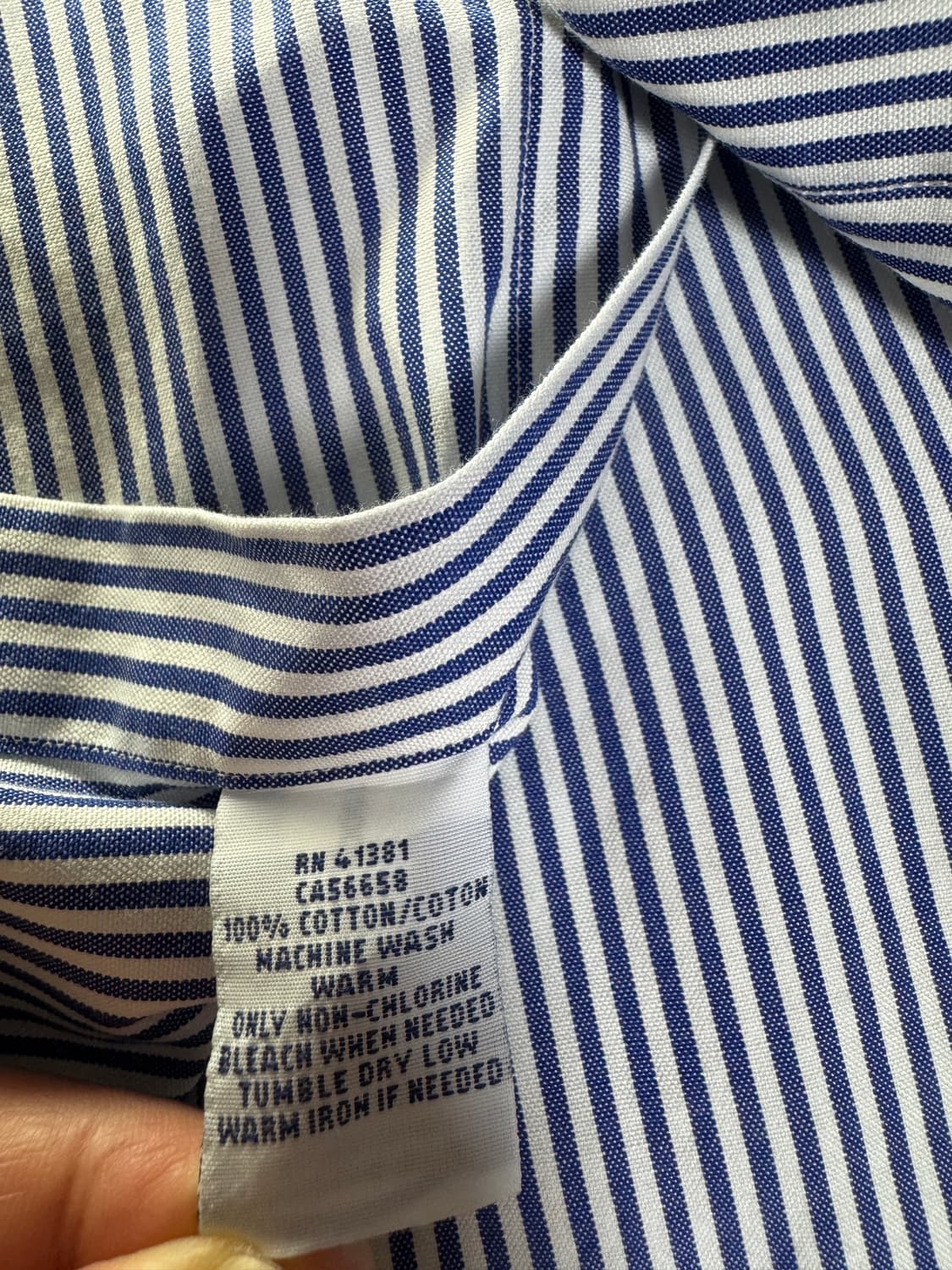 폴로 랄프로렌 00s 스트라이프 셔츠 블루 2XL 상품이미지4