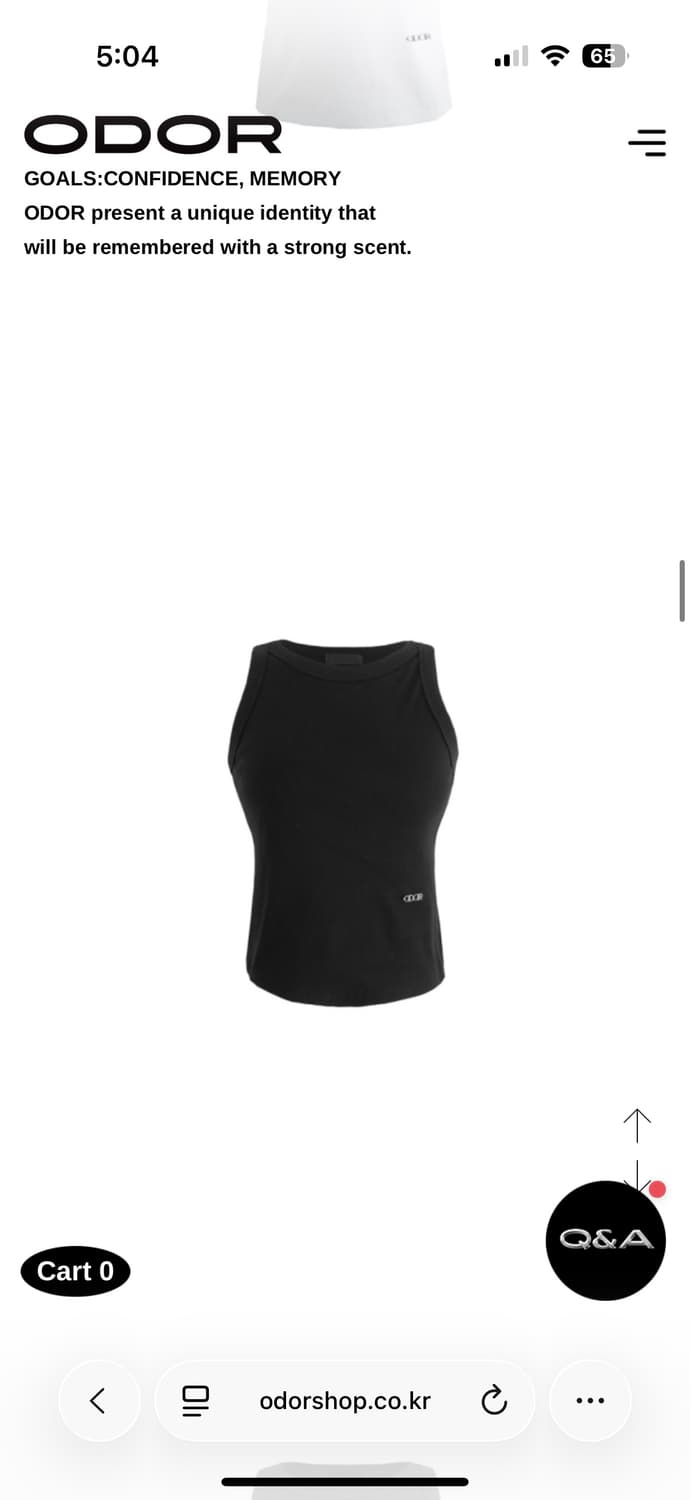 오도어 slim 슬리브리스 블랙/카키/그레이 일괄 상품이미지1