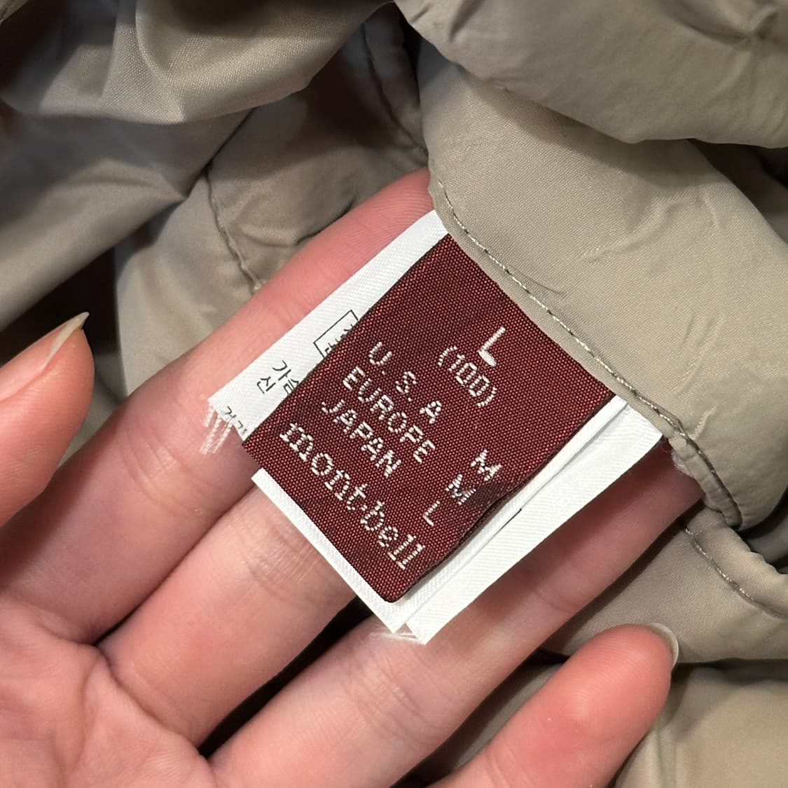 몽벨 리버시블 패딩 플리스자켓 (L) 상품이미지8