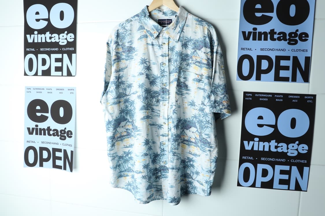 (XL-3XL) 브랜드빈티지 반팔셔츠 남방 USA 하와이안-H33093 상품이미지2