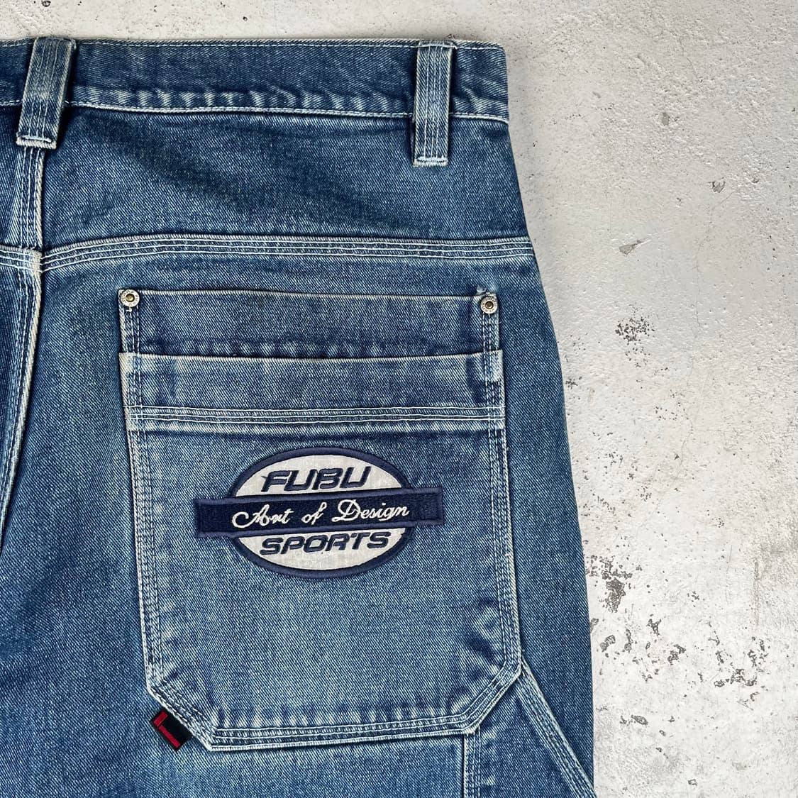 빈티지 Fubu 더 콜렉션 써클로고 배기 카펜터 데님팬츠 상품이미지9
