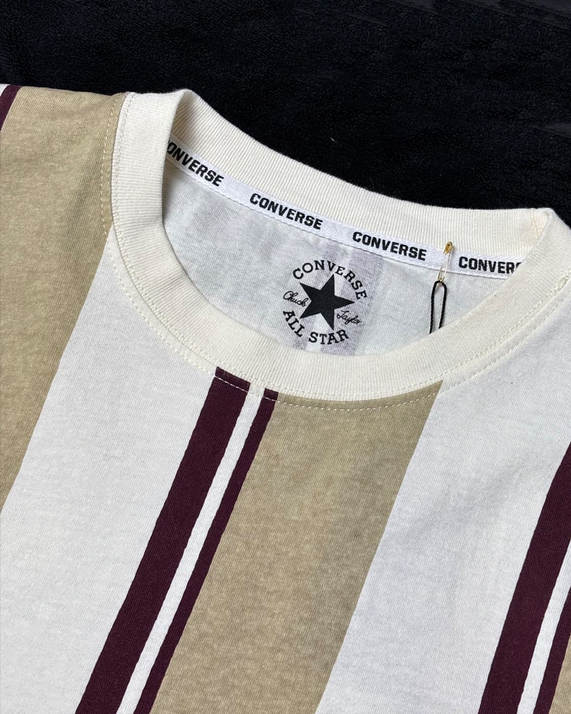 일본빈티지 CONVERSE 스트라이프 티셔츠 상품이미지3