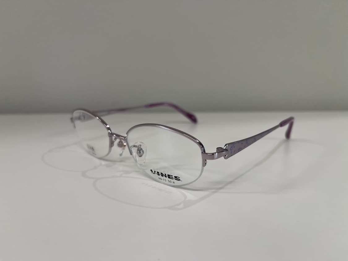 바인스 VINES 일본 티타늄 반무테 안경 빈티지 90s 1번 상품이미지1