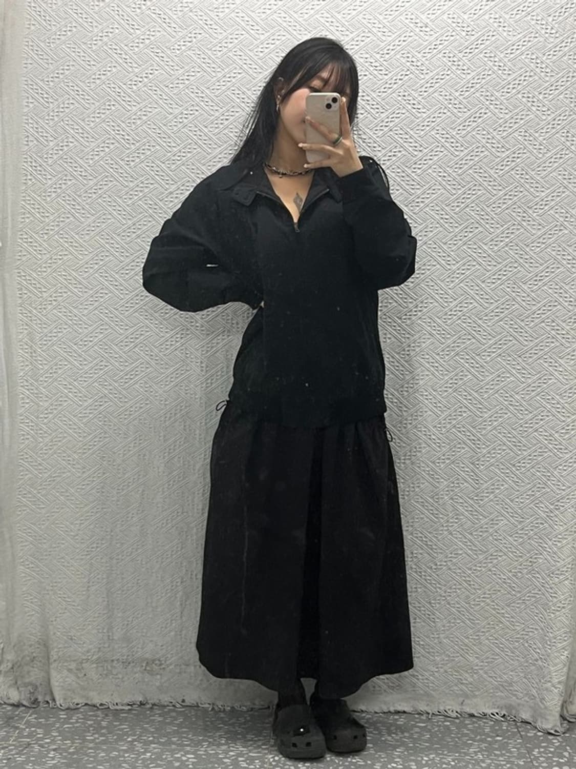 유니클로 캐주얼 안감 배색 블루종 자켓 XL C06458 상품이미지1