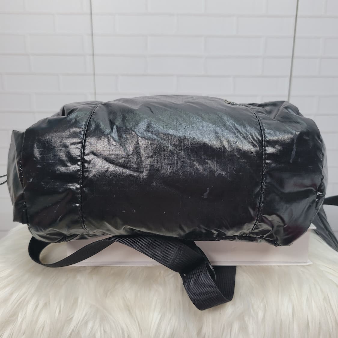 포터 Cire 유광 블랙 코팅 백팩 배낭 남여공용 상품이미지7