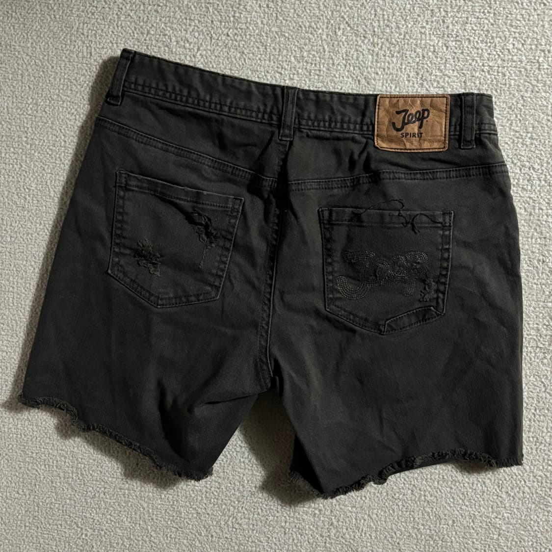 JEEP 지프 핀터깔 y2k 데님 숏팬츠 상품이미지6