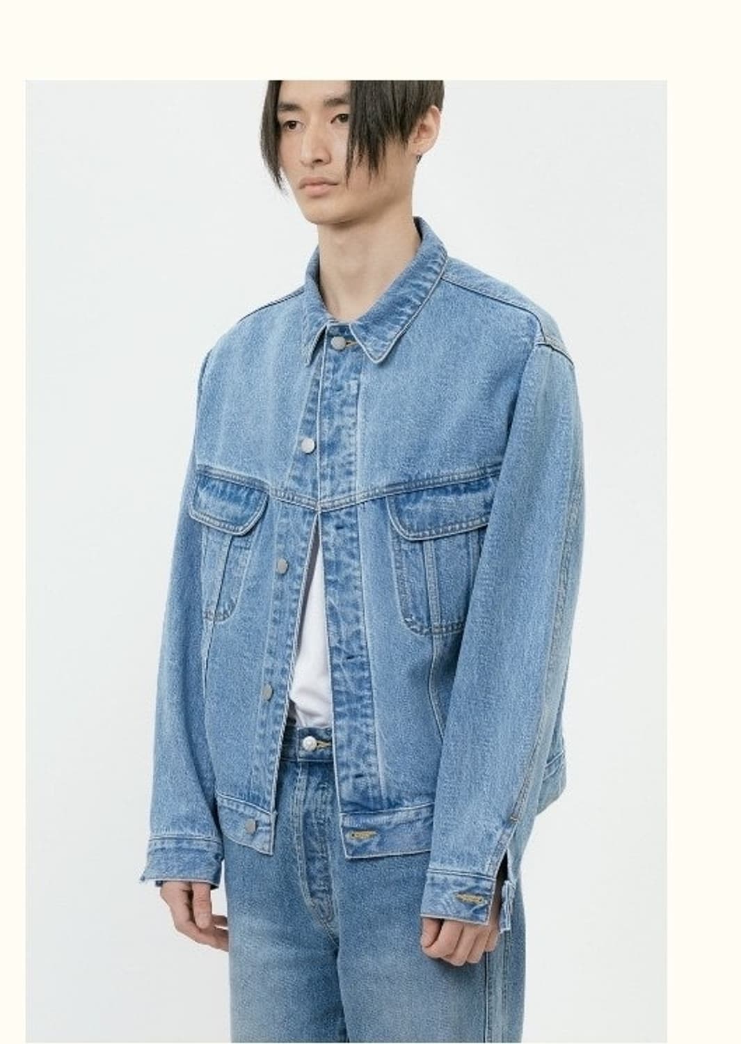 이얼즈어고(yearsago) 트러커 청자켓 (L) 상품이미지4