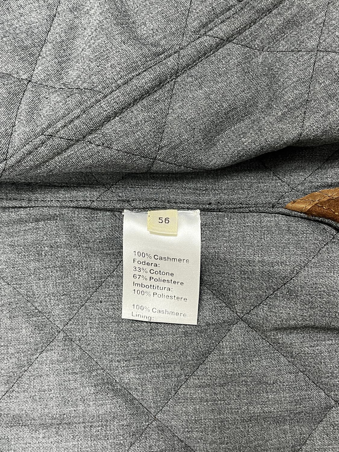 콜롬보 캐시미어 100% 패딩조끼 56(국내105) 상품이미지6