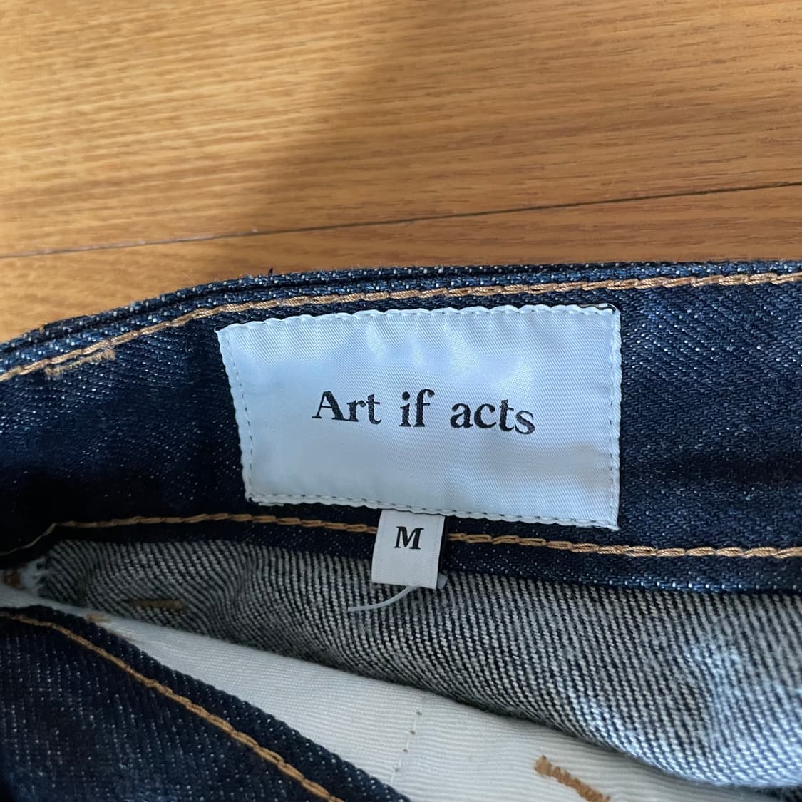 아트이프액츠 커브드진 데님팬츠 상품이미지3