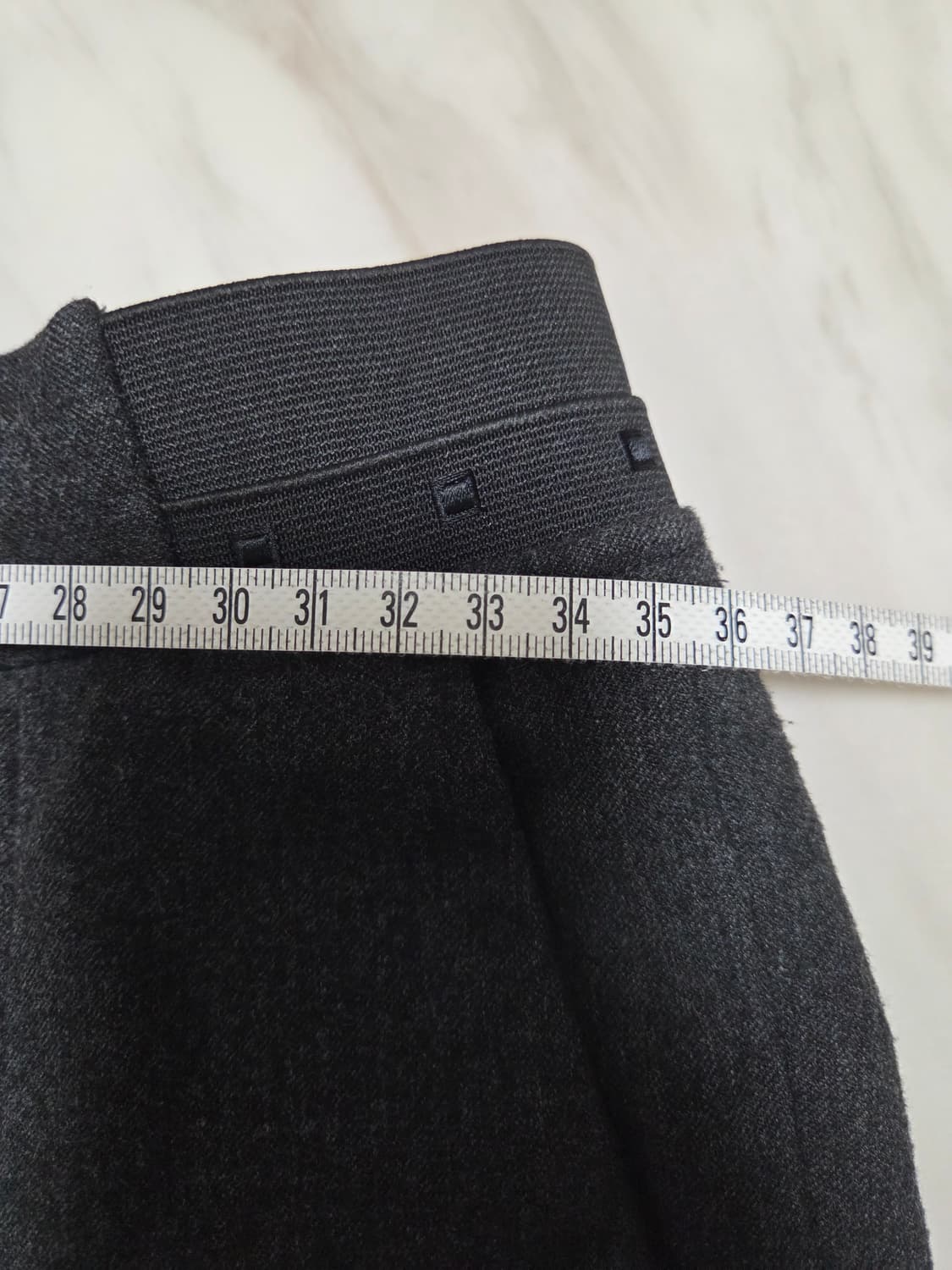 시스템옴므 차콜 그레이 밴딩 슬랙스 상품이미지6