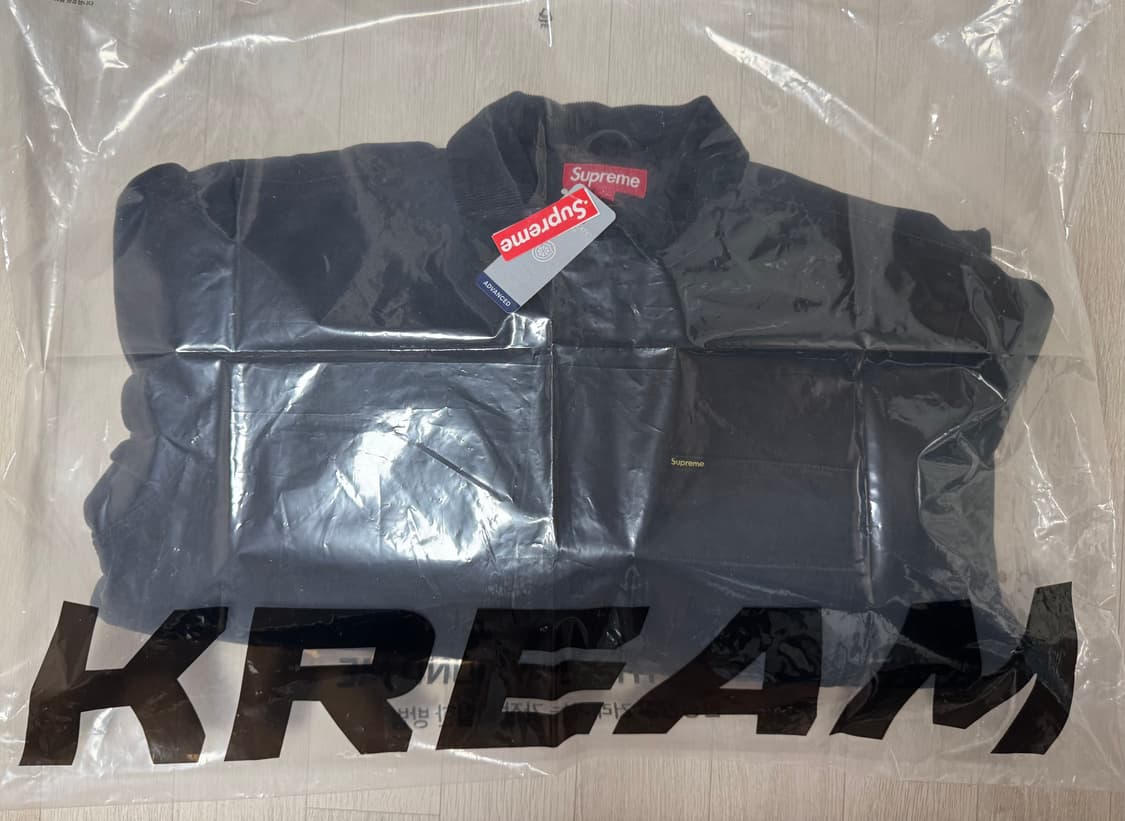 슈프림 올드 잉글리쉬 캔버스 워크 자켓 블랙 - 25SS (L) 상품이미지5