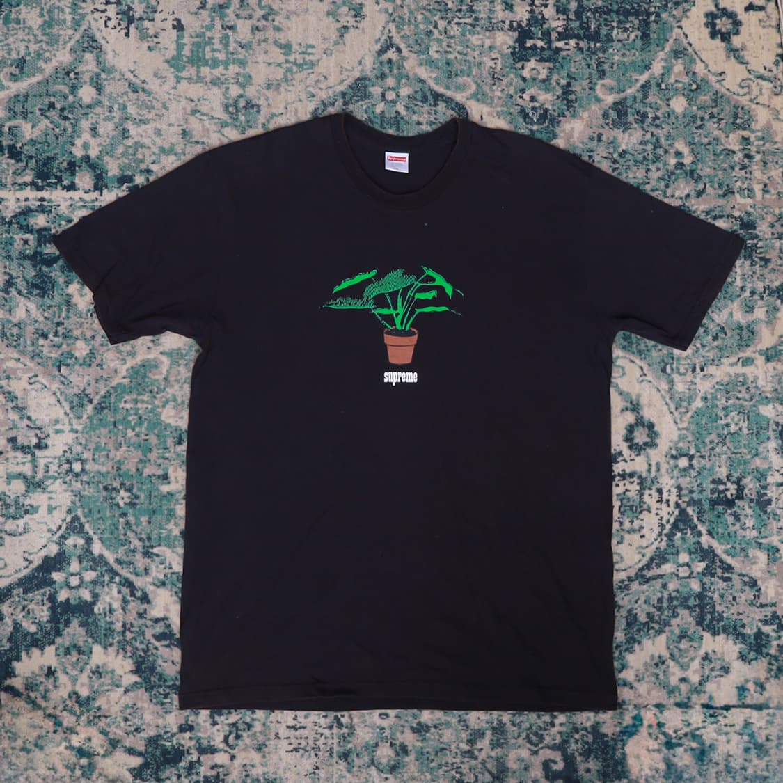 Supreme 슈프림 17FW 플랜트 반팔 티셔츠 블랙 XL 상품이미지1