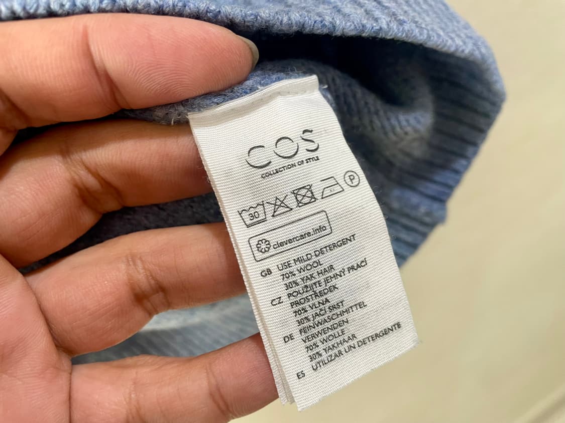 COS / 하늘색 모 니트, 남성 니트 / 95 상품이미지7