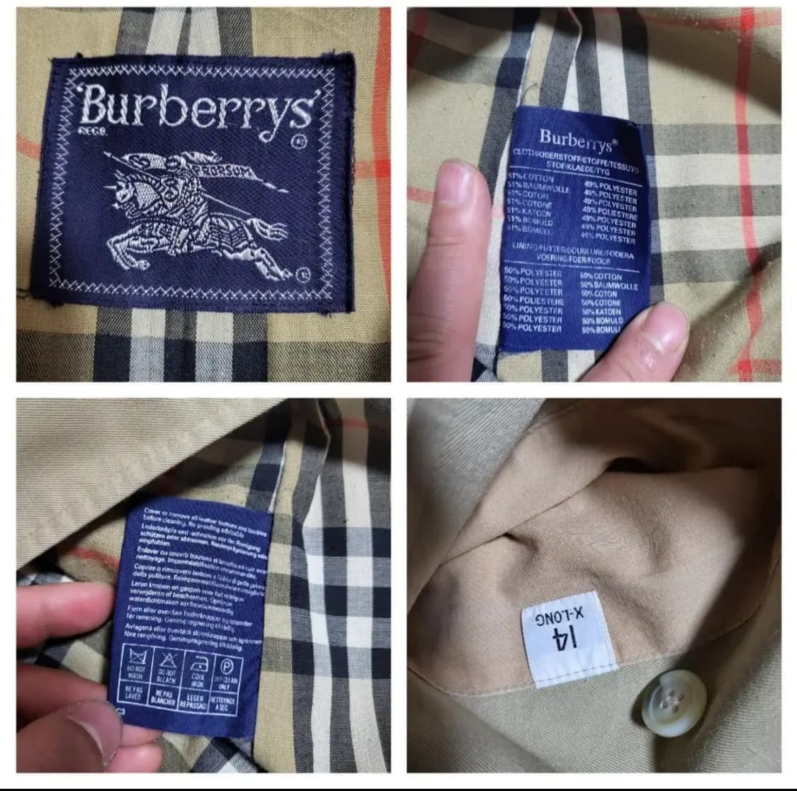 (Uk14) 버버리 트렌치코트 버버리싱글코트 버버리맥코트 버버리발마칸코트 상품이미지9