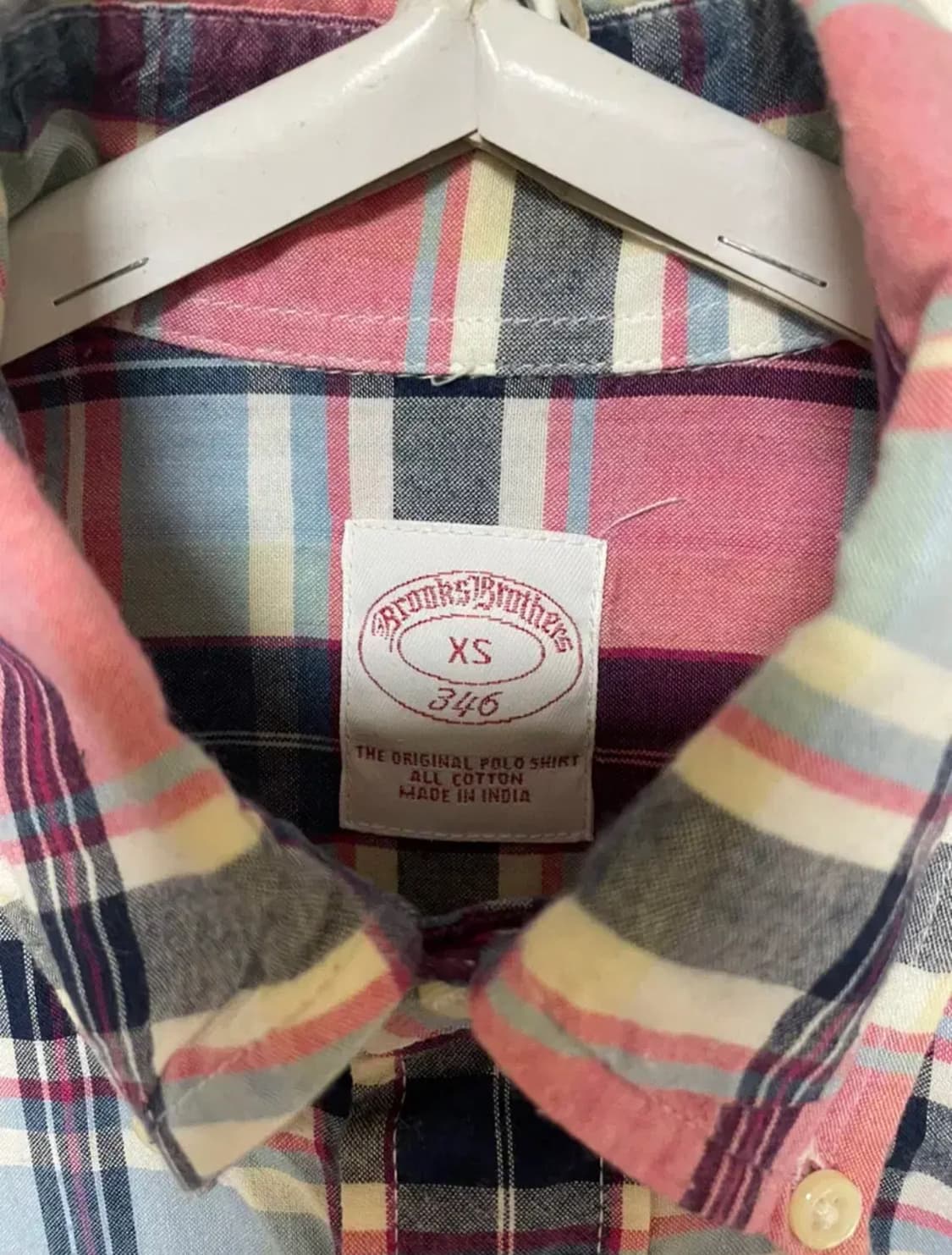 브룩스브라더스 남성체크셔츠 XS 사이즈 상품이미지2