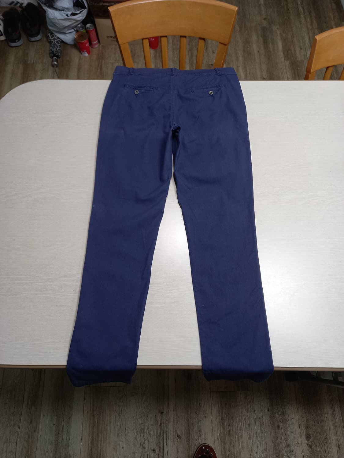 32 BENETTON 투턱 스판 슬림일자 치노 네이비 32-410 상품이미지2