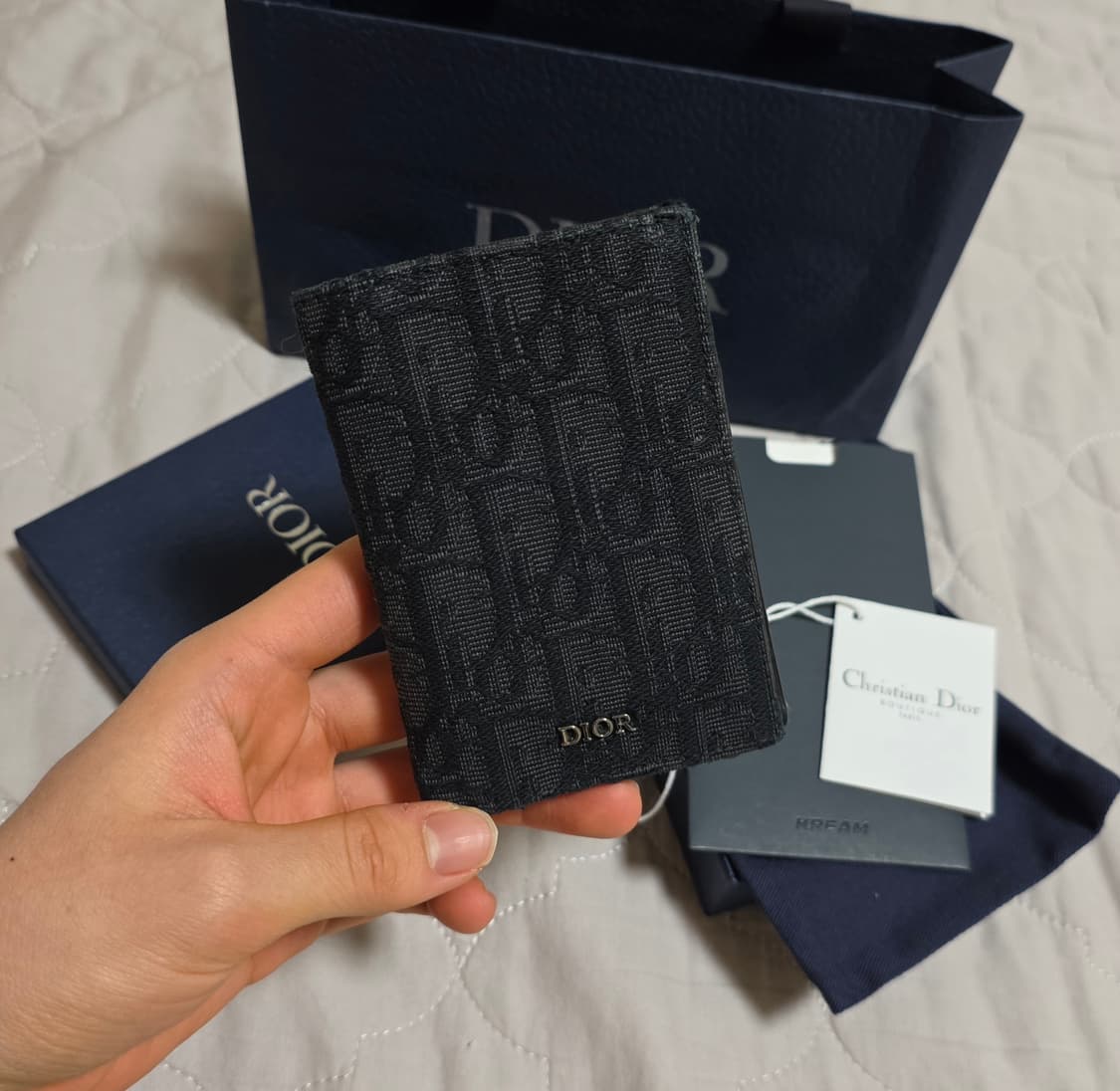 [풀구성]디올 오블리크 오거나이저형 카드지갑 블랙 상품이미지1
