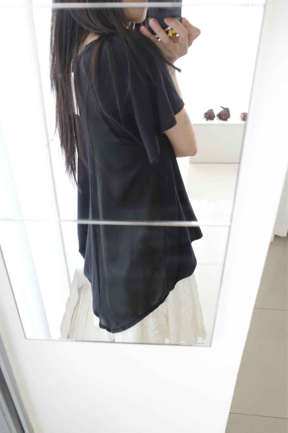 Dot cut-sew top 상품이미지2
