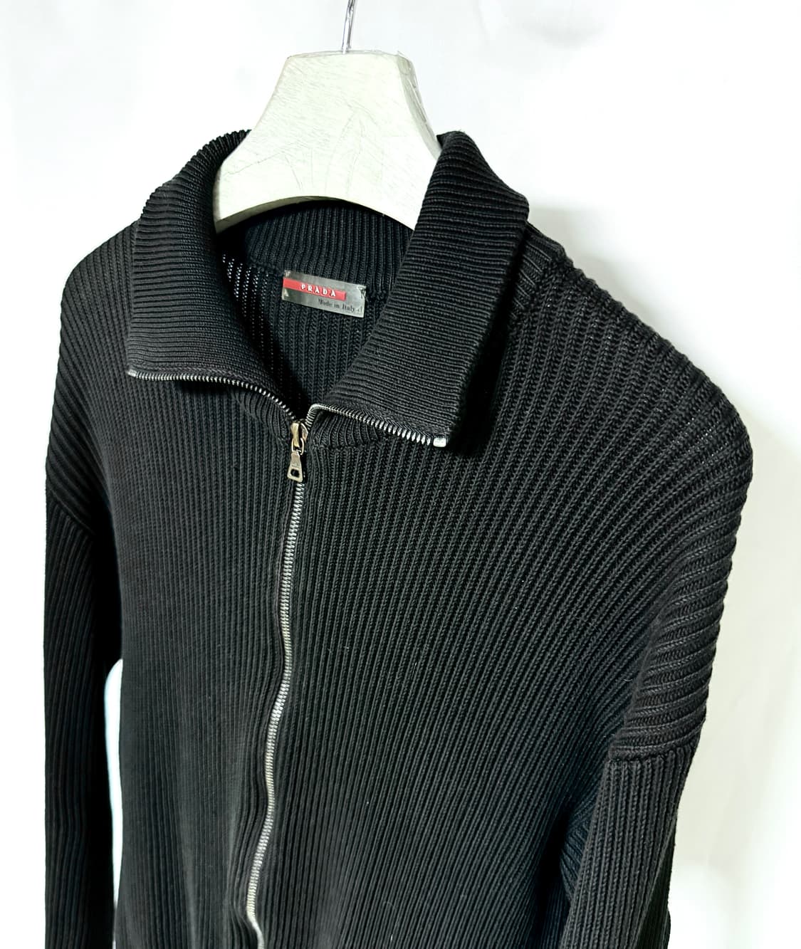 프라다 99s 빈티지 워시드 2way 니트 집업 상품이미지2