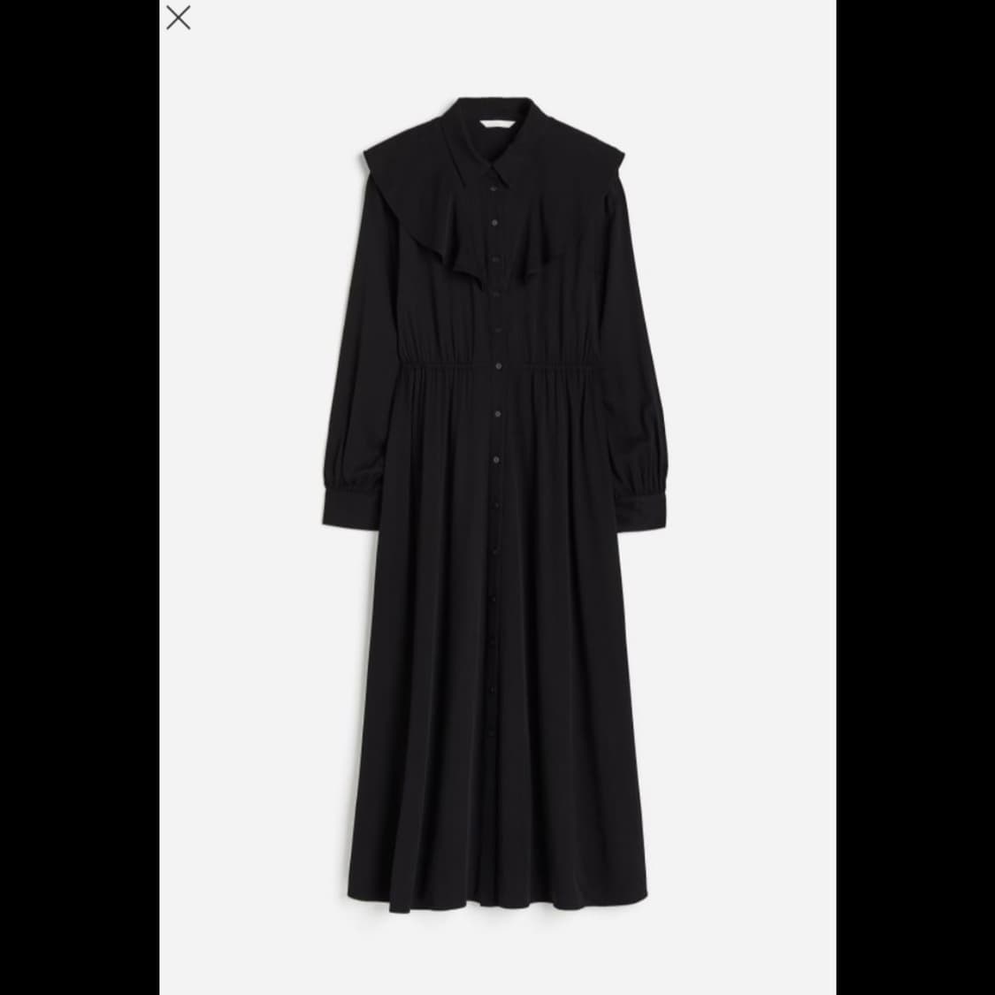 h&m 에이치앤엠 플라운스 디테일 셔츠 드레스 (새상품) 상품이미지7