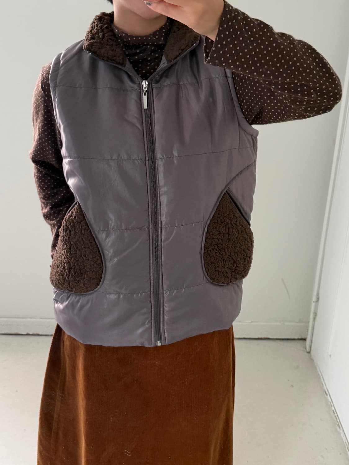 일본빈티지 브라운 뽀글이 베스트 상품이미지3